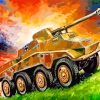 Aesthetic Panzer paint by numbers