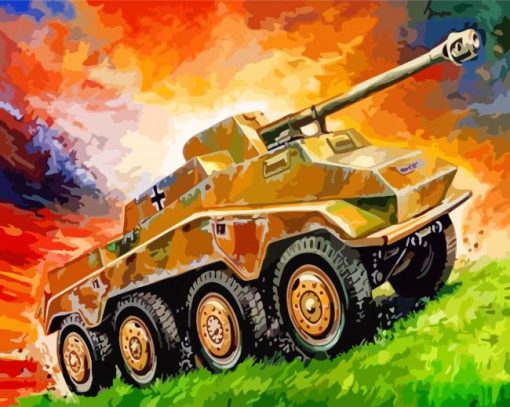 Aesthetic Panzer paint by numbers