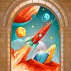 Aesthetic Rocket Art paint by numbers