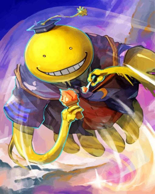 Aesthetic Koro Sensei paint by numbers