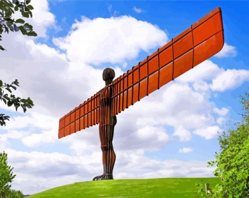 Angel of the North In Gateshead paint by numbers