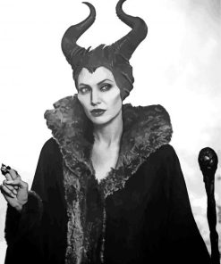 Angelina Jolie Maleficent Movie paint by numbers