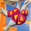 Bather With A Beach Ball Picasso paint by numbers