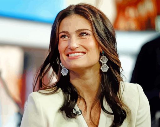 Beautiful Idina Menzel paint by numbers