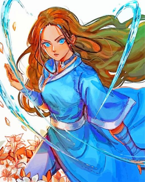 Beautiful Katara paint by numbers