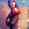 Beautiful Konan Naruto paint by numbers