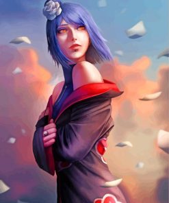 Beautiful Konan Naruto paint by numbers