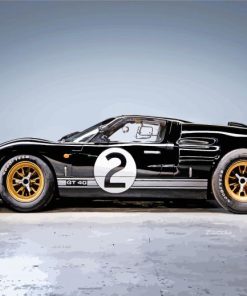 Black Ford Gt40 Racing Car -paint-by-numbers