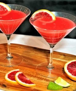 Blood Orange Martinis paint by numbers