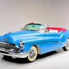 Blue Buick Skylark Vintage Car-paint-by-numbers