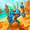 Blue Murloc paint by numbers