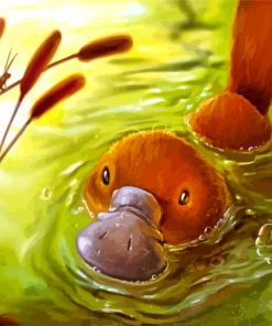 Brown Platypus paint by numbers