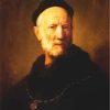 Bust Of An Old Man Rembrandt Art paint by numbers