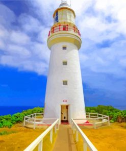 Cape Otway Lighthouse paint by numbers