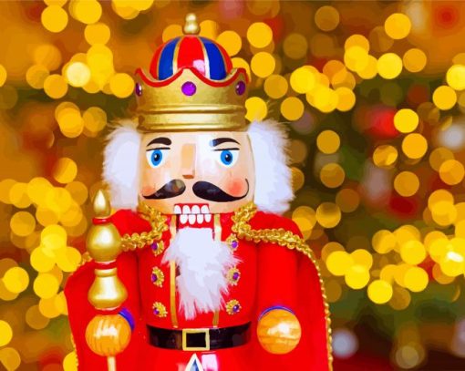 Christmas Nutcracker paint by numbers