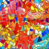 Colorful Mosaik paint by numbers