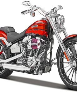 Cool Harley Davidson Motorcycle paint by numbers