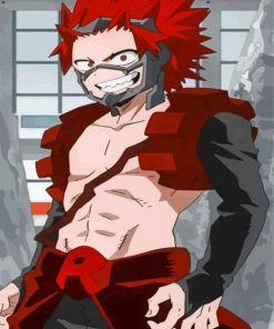 Cool Kirishima Red Riot paint by numbers