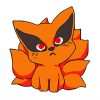 Cute Kurama paint by numbers