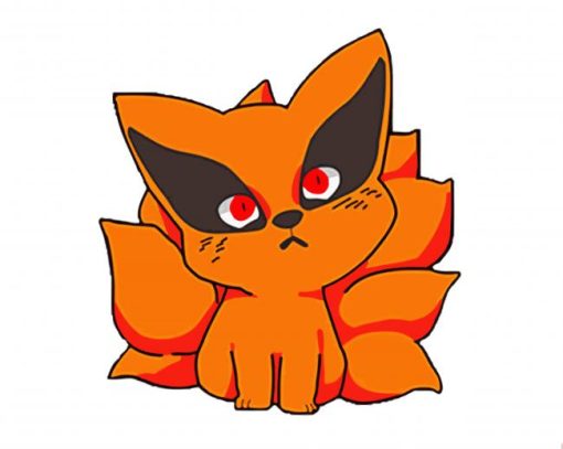 Cute Kurama paint by numbers