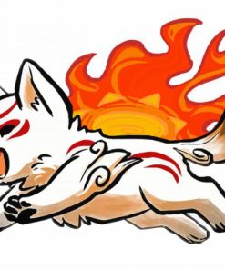 Okami Video Game paint by numbers