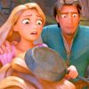 Cute Rapunzel And Flynn Rider Disney paint by number