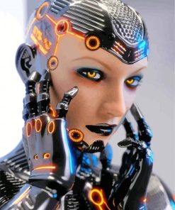 Cyborg Woman paint by numbers