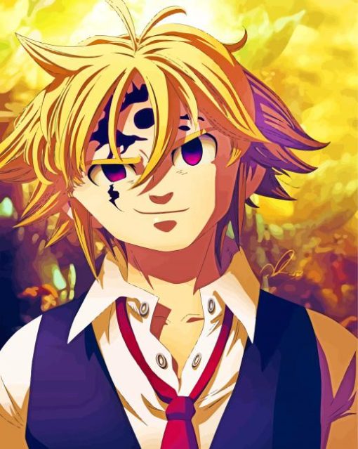 Demon Meliodas paint by numbers