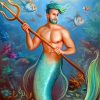 Dimitris Karakousin Green Hair Merman paint by numbers