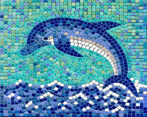 Dolphin Mosaik paint by numbers