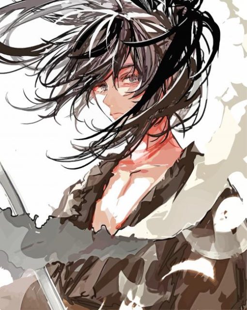 Hyakkimaru From Japanese Anime Dororo paint by numbers