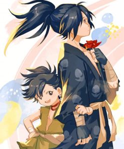 Dororo And Hyakkimaru paint by numbers