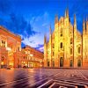 The Milan Cathedral By Night paint by numbers