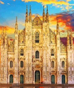 Duomo Di Milano Sunset paint by numbers