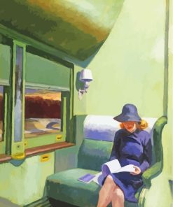 Edward Hopper Compartment Car paint by numbers