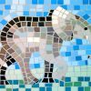 Elephant Mosaic paint by numbers