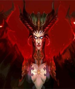 Evil Lilith paint by numbers