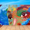 Eyes Mural paint by numbers