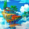 Aesthetic Floating Island In The Sky -paint-by-numbers