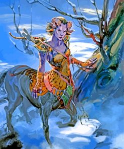 female-Centaur-Druid-paint-by-number