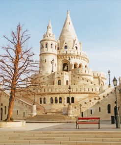 Fisherman's Bastion Budapest paint by numbers