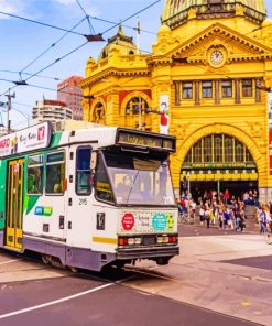 Flinders Street Railway Station Melbourn paint by numbers