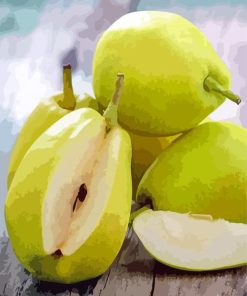 Fresh Green Pears paint by numbers