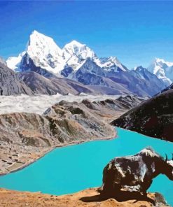 Gokyo Lakes paint by numbers