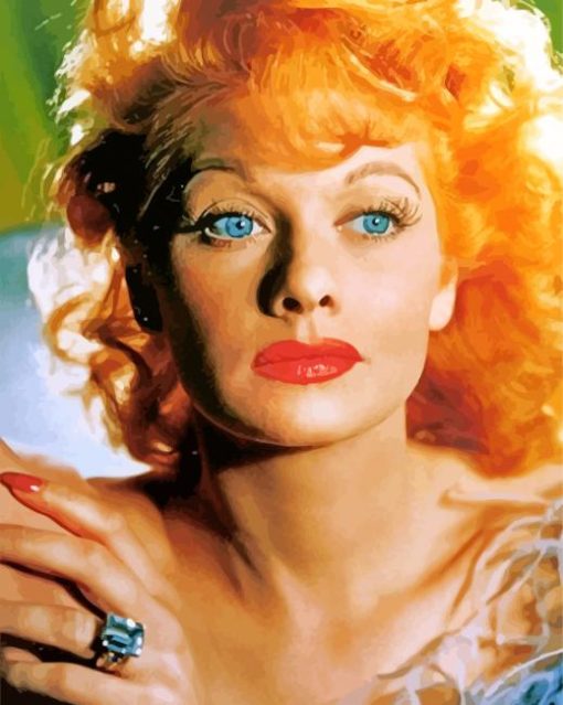 Gorgeous Lucille Ball paint by numbers