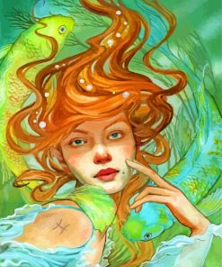 Gorgeous Pisces Lady paint by numbers