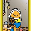 Gudetama Milkmaid Painting paint-by-number