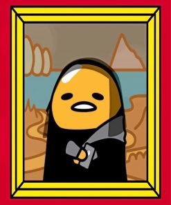 Gudetama Mona Lisa Leonardo da Vinci paint-by-number