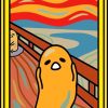 Gudetama The Scream Edvard Munch paint-by-number