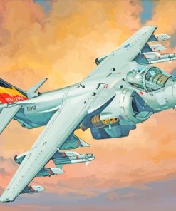 Harrier Gr 9 Plan paint by numbers